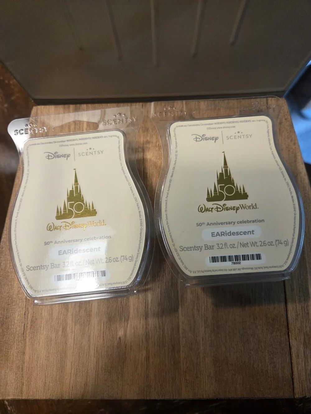 Scentsy White & Gold EARidescent Wax Bar Duo